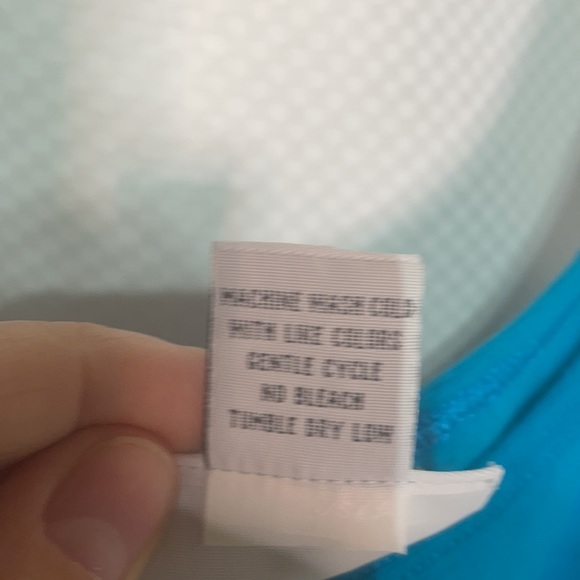 Avenue 26/28 turquoise tank cotton spandex blend euc - Picture 6 of 6